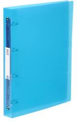 Viquel Îndosariere cu inele, 4 inele, 40 mm, A4, maxi, PP, etichetă detașabilă, VIQUEL "Propyglass", albastru 061372-05 (061372-05)