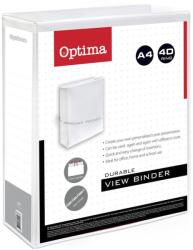 Optima Legator cu inele OPTIMA panoramic A/4 4 inele 50mm alb 24512 (24512)