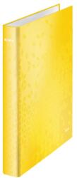 Leitz Legator cu inele, 2 inele, în formă de D, 40 mm, A4 Maxi, carton, LEITZ "Wow", galben 42410016 (42410016)