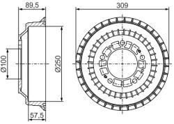 Bosch Tambur frana BOSCH 0 986 477 271 (0 986 477 271) - fixbox