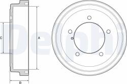 DELPHI Tambur frana DELPHI BF531 (BF531) - fixbox