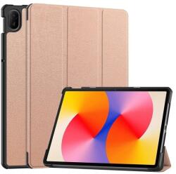 Gigapack Huawei MatePad SE 11 tok álló, bőr hatású (aktív flip, oldalra nyíló, trifold, asztali tartó) rozéarany (GP-183179)