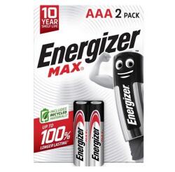 Energizer max tartós elem (aaa, lr03, 1.5v, alkáli) 2db/csomag (E303325300)