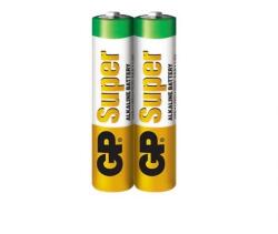 GP Batteries super g-tech tartós elem (aaa, lr03, 1.5v, alkáli) 2db/csomag (GPSUP24A002S2)