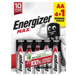 Energizer max tartós elem (aa, lr06, 1.5v, alkáli) 5db/csomag (E303324300)