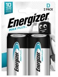 Energizer max plus tartós elem (d, lr20, 1.5v, alkáli) 2db/csomag (E302306604)