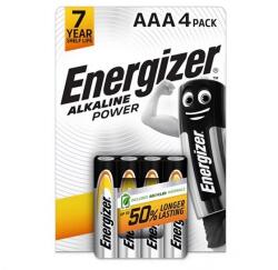 Energizer alkaline power tartós elem (aaa, lr03, 1.5v, alkáli) 4db/csomag (E300132600)
