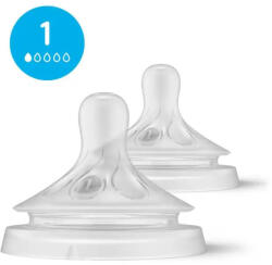 Philips Avent Natural Response etetőcumifej 1. átfolyási sebességű - 2 db (SCY961-02)