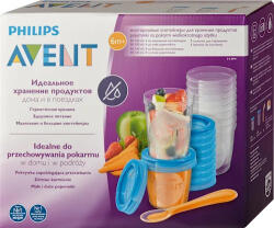 Philips AVENT Etető szett 10x180ml + 10x240ml VIA poharak etetőkanállal, 1 db (SCF721-20)