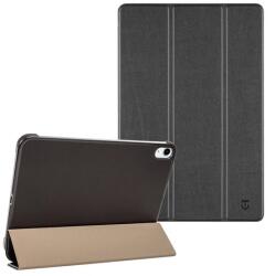 Tactical IPAD 11 (2025) book trifold tok álló, bőr hatású (aktív flip, oldalra nyíló, trifold, asztali tartó) fekete (57983112649)