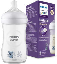 Philips AVENT SCY903/67 Natural Response cumisüveg 260ml, 1hó+, koala (SCY903-67)
