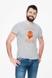 D&B Férfi/Unisex Póló ST00261 Halloween Szürke-Méret M (ST00261HalloweenGrayM)