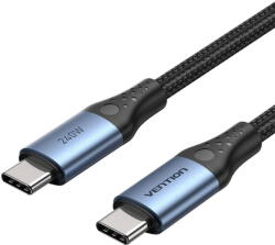 Vention Cablu Date si Incarcare Vention USB 2.0 5A 240W 1.5m USB-C Negru (6922794785441)