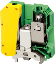 Schneider Electric Linergy TR terminals blocks - NSYTRV502PE - Csavaros egyszintes földelőkapocs 1x1 csatlakozás 20 mm 50 mm2 150A - es zöld - sárga (NSYTRV502PE)