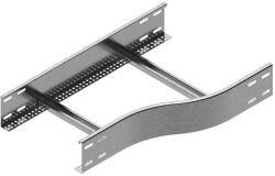 BAKS 493440 RDPP400/300H100N Kábellétra szűkítőidom 100x400/ 300 mm jobbos, szalaghorganyzott, anyagvastagság 1, 5 mm, villamos kábelek nyomvonalvezetéséhez (493440)