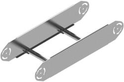 BAKS 435422 ELDSC200H150 Kábellétra csuklós sarokelem függőleges 150x 200 mm szalaghorganyzott, anyagvastagság 2, 0 mm, villamos kábelek nyomvonalvezetéséhez (435422)