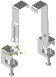 BAKS 751627 UDU2 univerzális lefogató I-gerendára, kábellétrához, önhordó tálcákhoz 150/160/ 200 mm oldalmagassághoz (751627)