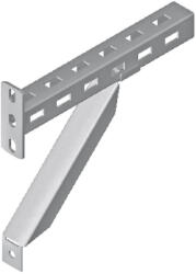 BAKS 800940 WPTKO400 ( 415 mm) oldalfali tartókonzol támasztékkal 40x40, kábelvezetési elemek rögzítéséhez (800940)