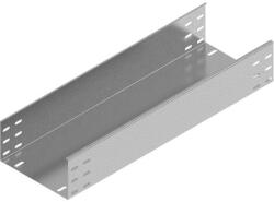 BAKS 112060 KBP600H100/3 kábeltálca 100×600×3000 mm szalaghorganyzott 1, 5 mm anyagvastagság perforáció nélkül, villamos kábelek nyomvonalvezetéséhez (112060)