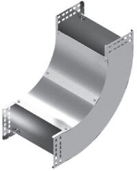 BAKS 131164 LUPNJ100H100 Kábeltálca sarokidom 90 fokos 100x 100 mm függőleges, fedéllel, villamos kábelek nyomvonalvezetéséhez (131164)