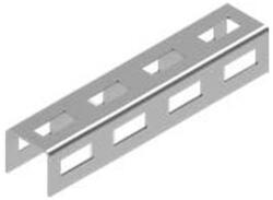 BAKS 665319 LCC40H35 C-szerelősín hosszanti összekötő 45×180×37 mm, szalaghorganyzott, anyagvastagság 2, 0 mm összekötőelem (665319)
