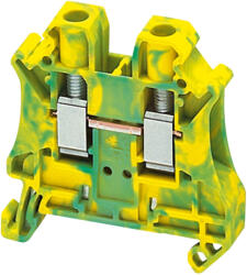 Schneider Electric Linergy TR terminals blocks - NSYTRV62PE - Csavaros egyszintes földelőkapocs 1x1 csatlakozás 8, 2 mm 6 mm2 zöld - sárga (NSYTRV62PE)