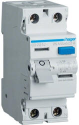Hager Hibaáramrelé 2P, 25A, 30mA, A CD225J (CD225J)