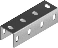 BAKS 640006 LCTT50H50 C-szerelősín hosszanti összekötő 53×57×180 mm perforált, szalaghorganyzott, anyagvastagság 3, 0 mm összekötőelem (640006)