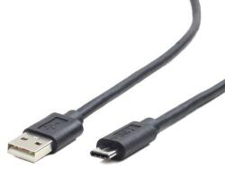 Gembird USB 2.0 USB-A/USB-C KÁBEL 1m FEKETE (CCP-USB2-AMCM-1M)