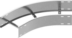 BAKS 413663 LDSMT600H110 Nagyfesztávú kábellétra külső sarokidom vízszintes 110x 600 mm 45 fokos szalaghorganyzott, anyagvastagság 3, 0 mm (413663)
