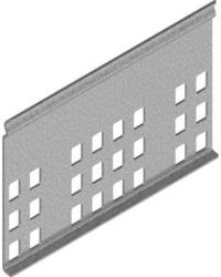 BAKS 183611 LPUH80 Kábeltálca hosszanti összekötő 77x 120 mm 1, 5 mm anyagvastagság, villamos kábelek nyomvonalvezetéséhez (183611)