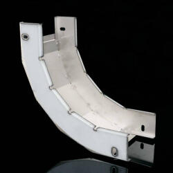 KOPOS Kábeltálca emelkedő idom 90 fok 250x100mm rozsdamentes acél, NIXSO 90X100X250 IX Kopos (NIXSO 90X100X250_IX)