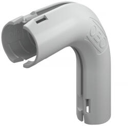 OBO Quick-Pipe 90°-os könyök M16, világos szürke 2154052 (2154052)