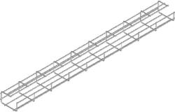 BAKS 910110 KGS100H60/3 rácsos kábeltálca 68×100×3000 mm, villamos kábelek nyomvonalvezetéséhez (910110)