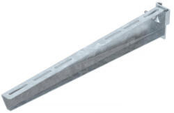 OBO oszlopra szerelhető konzol IS8-oszlophoz B560mm, merítetten tűzihorganyzott, DIN EN ISO 1461, cink 6419406 (6419406)