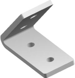 BAKS 664700 LCK7 C-sín 45 fokos összekötő 40×94×80 mm cinkpelyhes horganyzás, anyagvastagság 6, 0 mm összekötőelem, kábelvezetési elemek csatlakoztatásához (664700)