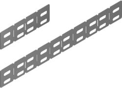 BAKS 152500 LKJH50 Állítható sarokösszekötő 40x 140 mm, anyagvastagság 1, 0 mm összekötőelem, kábelvezetési elemek csatlakoztatásához (152500)
