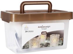  24 db LED mécses - pislákoló láng, időzítő nélkül, dobozban