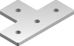 BAKS 662800 LCP8 Sínösszekötő T-telem 80x 40 mm 40/ 41 mm sínhez, cinkpelyhes horganyzás, anyagvastagság 6, 0 mm összekötőelem (662800)