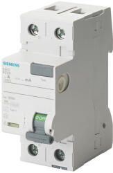 Siemens 5SV3314-6KL Fi-relé 40A 2P 30mA, A típus, (bal oldali N) (5SV33146KL)