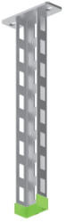 BAKS 762350 WPBM500 függesztett oszlop fejlemezzel 60×32×500 mm, tűzihorganyzott tartóoszlop, kábelvezetési elemek rögzítéséhez (762350)