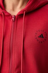 Adidas суичър с цип и качулка дамски с памук (KR6288)