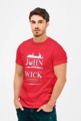 D&B Férfi/Unisex Póló MO00025 JohnWick Piros-Méret 2XL (MO00025 JohnWick Red-Size2XL)