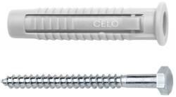 Celo 910FXK Nexus univerzális tipli M10 + 7x65 hatlapfejű csavar, betonhoz, tömör és üreges falazathoz, valamint gipszkartonhoz (910FXK)