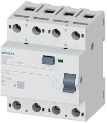 Siemens 5SV3345-6 FI-relé 125A 4P 30mA, A típus (5SV33456)