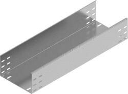 BAKS 122040 KBP400H110/3 kábeltálca 110×400×3000 mm szalaghorganyzott 1, 5 mm anyagvastagság perforáció nélkül, villamos kábelek nyomvonalvezetéséhez (122040)