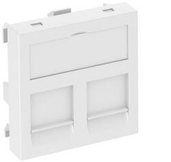 OBO adatátviteli modul tartó 2 db RM típusú csatl. modulhoz 45x45mm, hófehér 6119292 (6119292)