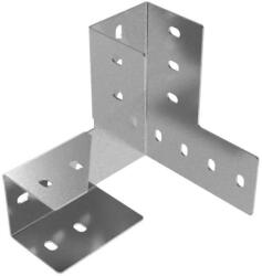 BAKS 665004 LCWLP50 Sínösszekötő sarokelem C-sínhez 90 fokos jobbos 203 mm szalaghorganyzott, anyagvastagság 3, 0 mm összekötőelem (665004)