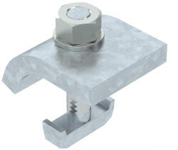 OBO rögzítő szöglet horogfejű csavarral, h = 20 mm 60x50, merítetten tűzihorganyzott, DIN EN ISO 1461, cink 6355064 (6355064)