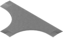 BAKS 230320 PTDC200 Kábellétra T-idom fedél 200 mm vízszintes, szalaghorganyzott, anyagvastagság 2, 0 mm, villamos kábelek nyomvonalvezetéséhez (230320)